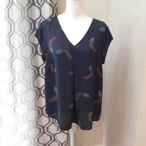 Easy Care Cap Sleeve Blouse